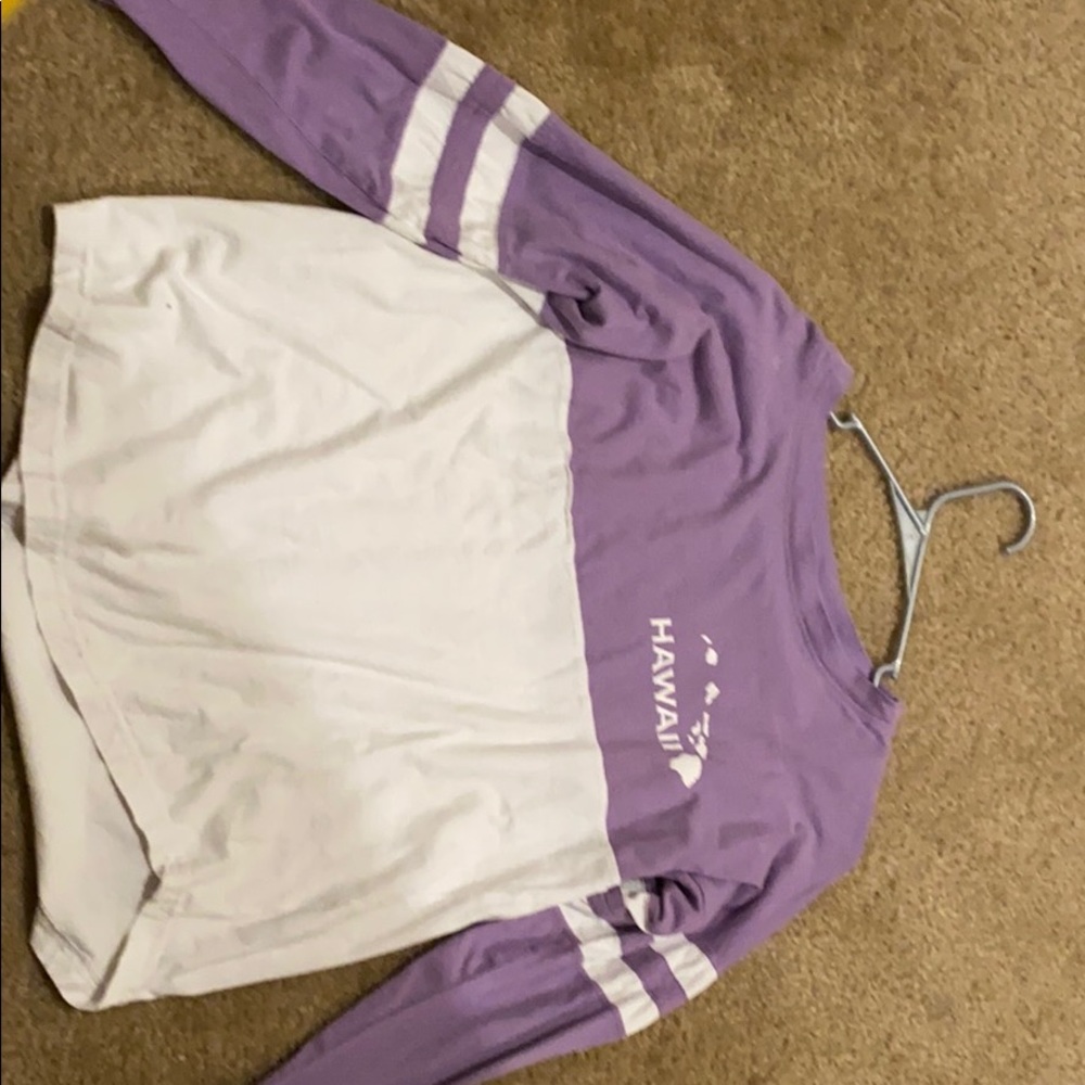 Purple Hawaiian shirt